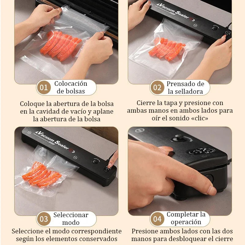 220V/110V electric vacuum sealant packaging machine, with vacuum bag link household food fresh black vacuum sealing machine NEW
