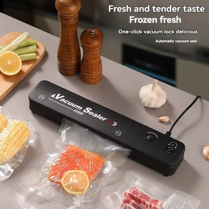 220V/110V electric vacuum sealant packaging machine, with vacuum bag link household food fresh black vacuum sealing machine NEW