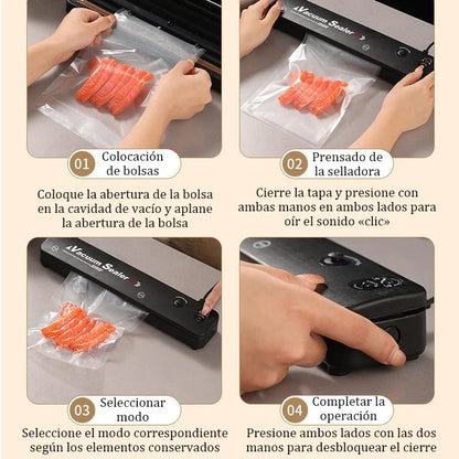 220V/110V electric vacuum sealant packaging machine, with vacuum bag link household food fresh black vacuum sealing machine NEW